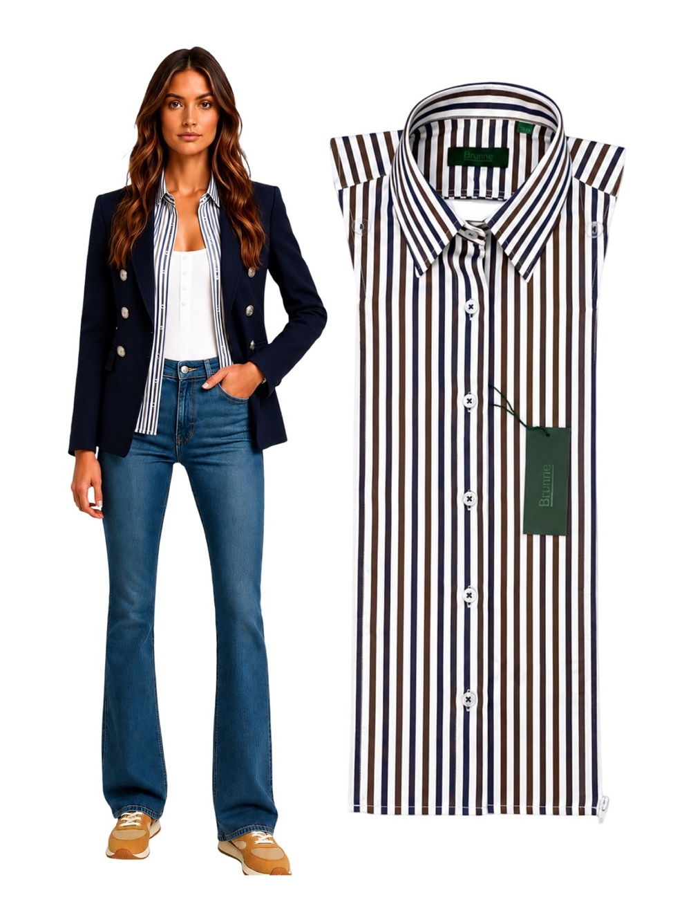 NWT BRUNNE Dickey Insert Compatible with VERONICA BEARD Blazer Sz 00-14
